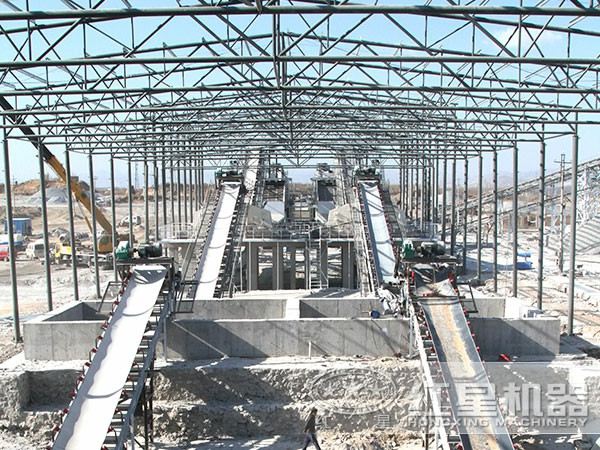 河南500t/h青石破碎生產線現(xiàn)場圖3 河南500t/h青石破碎生產線現(xiàn)場圖3