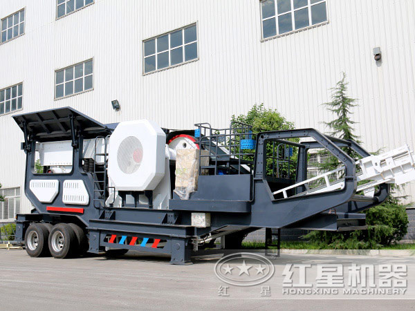 時產200噸青石流動磕石子機-配顎破機 時產200噸青石流動磕石子機-配顎破機