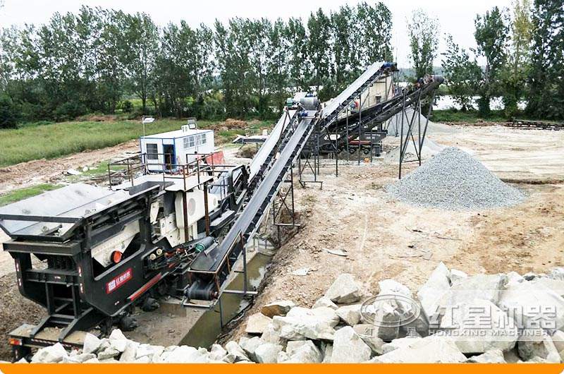 可移動石子打砂機環保工作現場 可移動石子打砂機環保工作現場