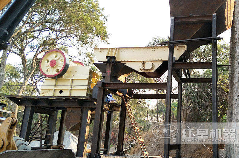 大型砂石生產現場，用戶非常滿意