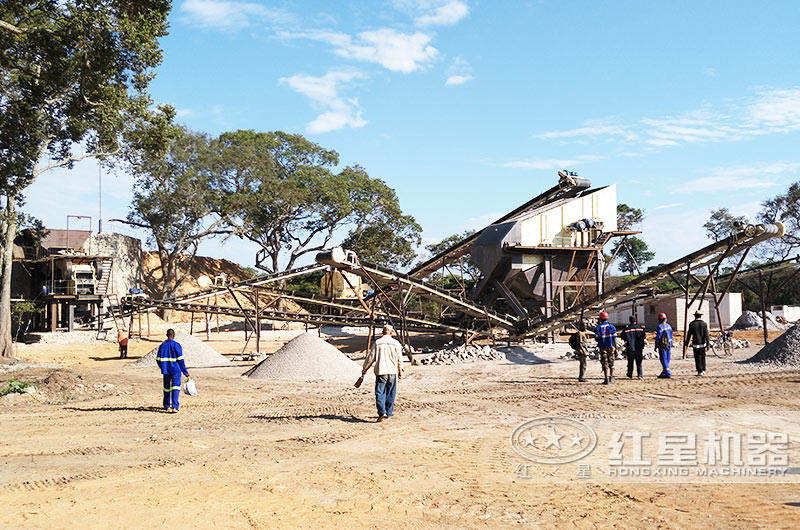 石子制砂生產線現場 石子制砂生產線現場