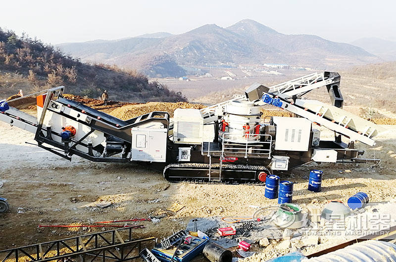 履帶式石頭破碎機船型機身，耐磨抗壓