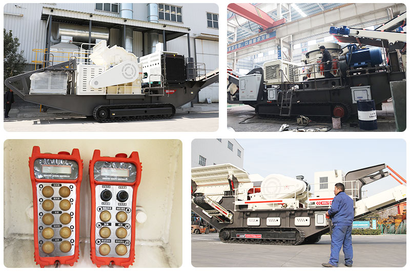 履帶式移動破碎機遙控操作，簡單方便，科技感十足