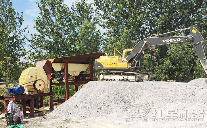 可一次成型的日產3千方沙的石子生產線現場投資少，早賺錢
