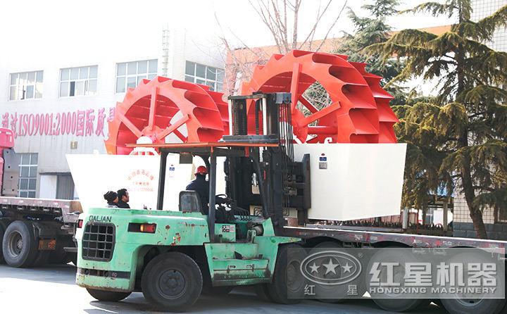 月產6-7萬噸機制砂生產線設備(洗砂機部分)待發貨