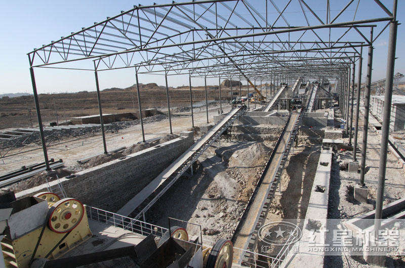 時產500噸石灰石制砂生產線，配置合理 