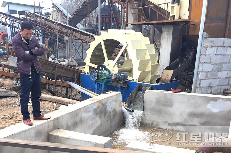 水洗砂機作業現場圖 水洗砂機作業現場圖