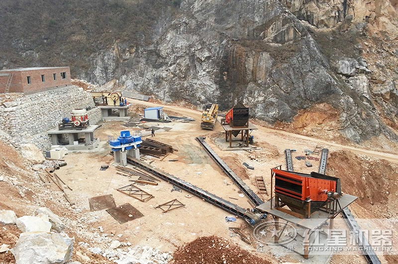 砂石生產線安裝現場圖片 砂石生產線安裝現場圖片