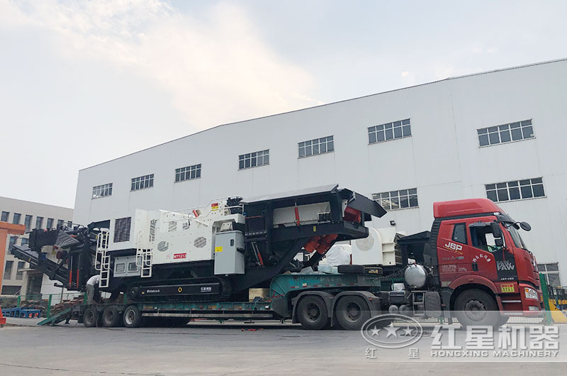 紅星移動破碎站發貨現場 紅星移動破碎站發貨現場