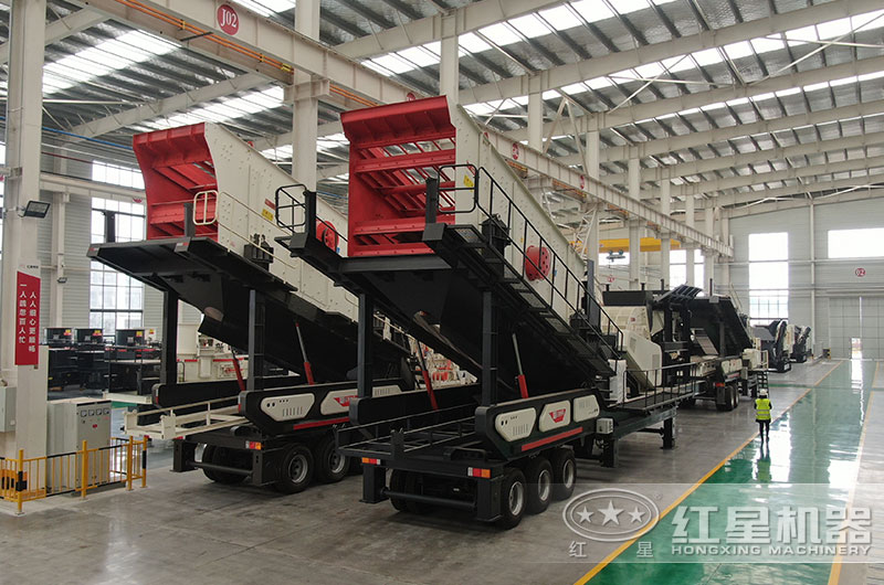 輪胎移動一體化石頭破碎機 輪胎移動一體化石頭破碎機