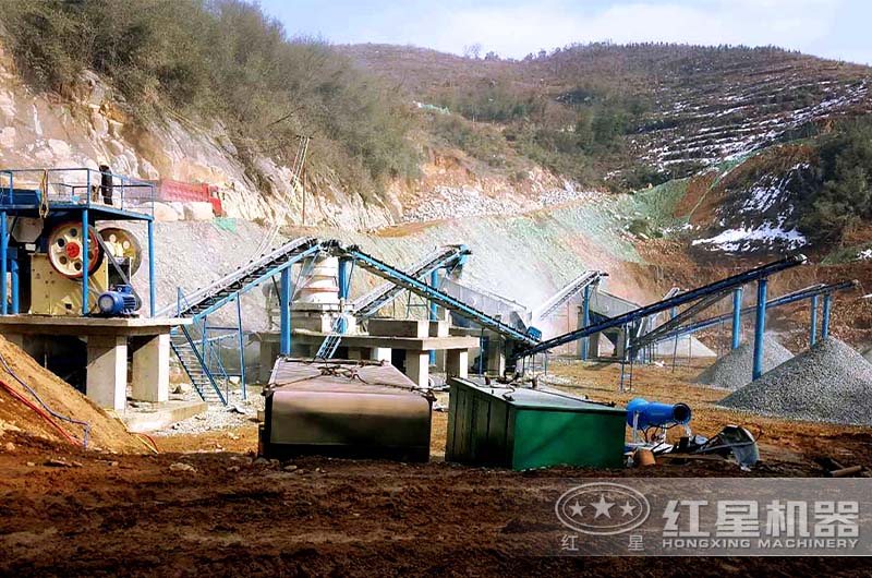 砂石生產線作業現場 砂石生產線作業現場