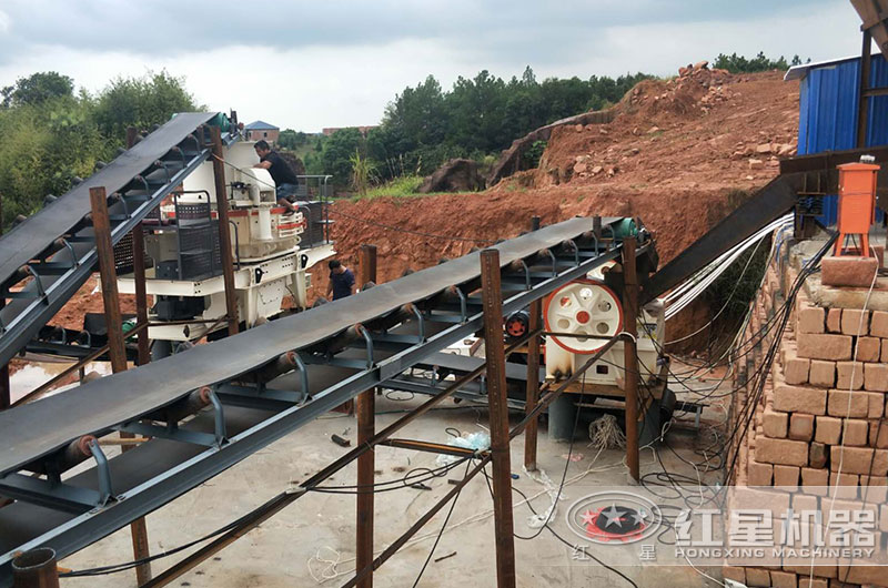 石頭碎石加工客戶現場 石頭碎石加工客戶現場