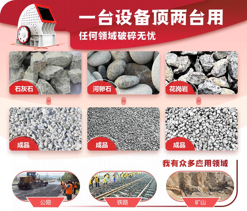 一次成型，破碎效率高