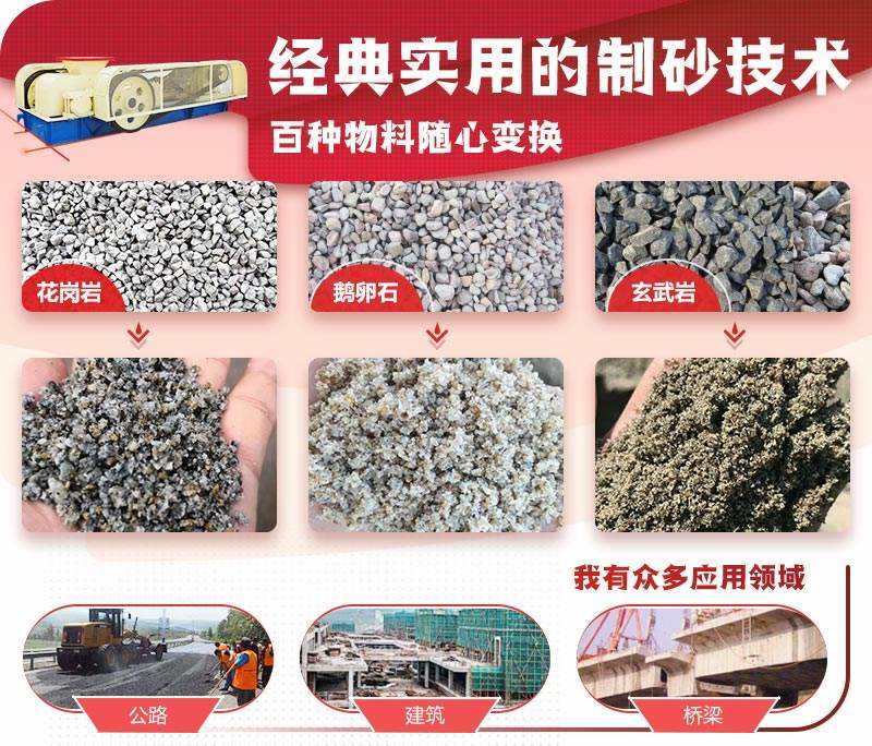 對輥制砂機可破碎物料較多 對輥制砂機可破碎物料較多