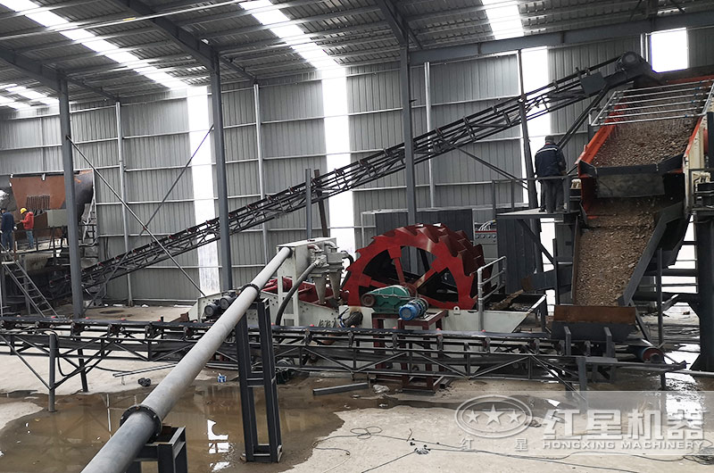 洗砂機(jī)作業(yè)現(xiàn)場 洗砂機(jī)作業(yè)現(xiàn)場